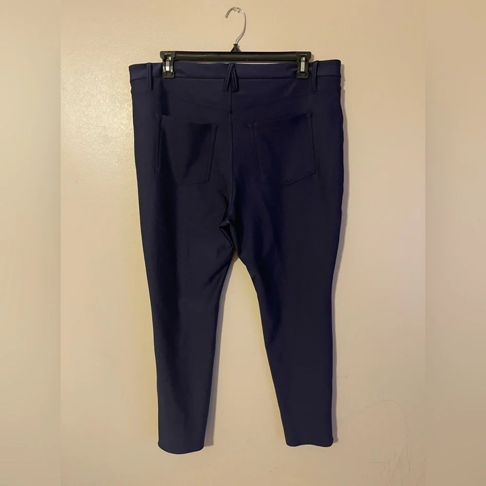 Good American Compression Shine Good Waist Legging in Blue Rinse sz 18 - Picture 4 of 5